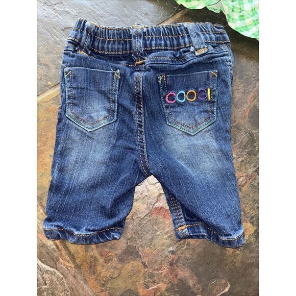 Coogi Skinny Jeans Baby Girl Boy 6 9 Mo Embroidered Logo Elastic Waist Pullon - Picture 1 of 10